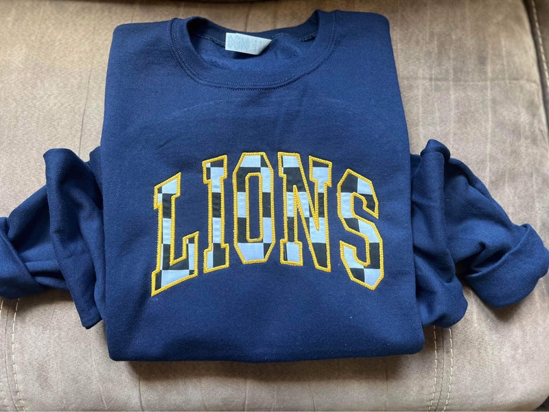 Checkered Lions Sweatshirt