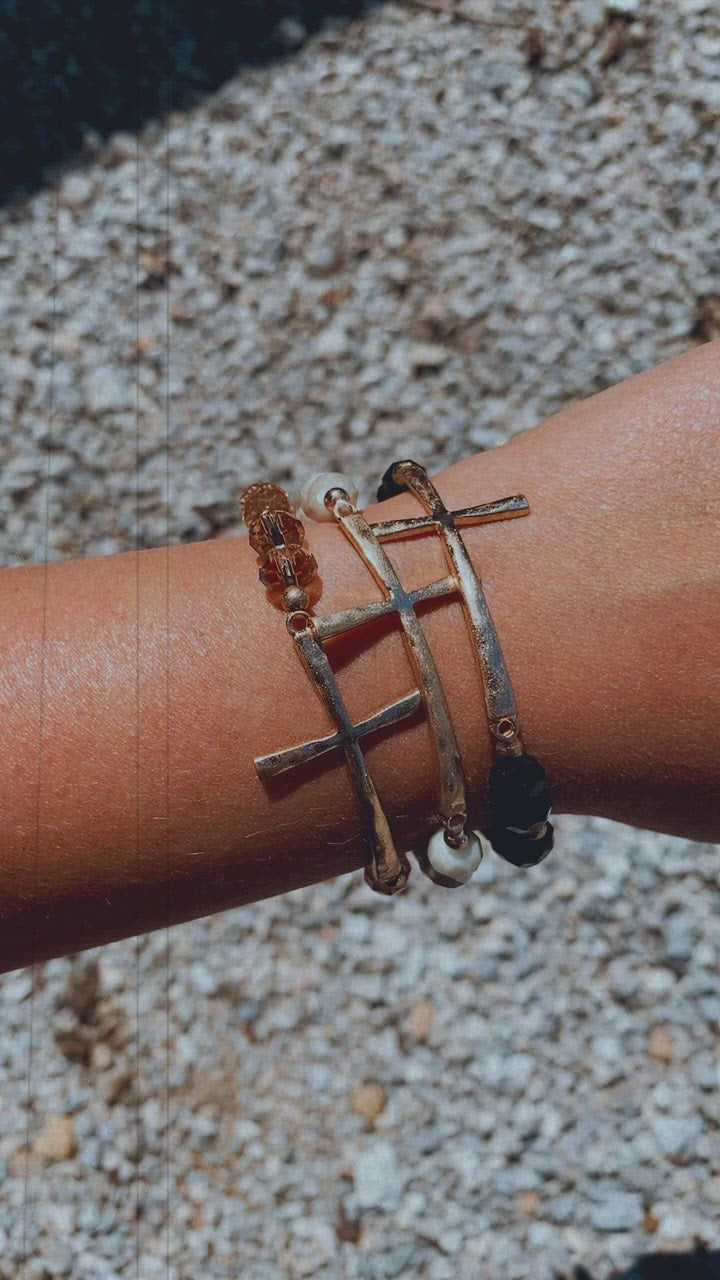 Gold Cross Bracelets