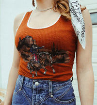 Ribbed Bucking Horse Tank