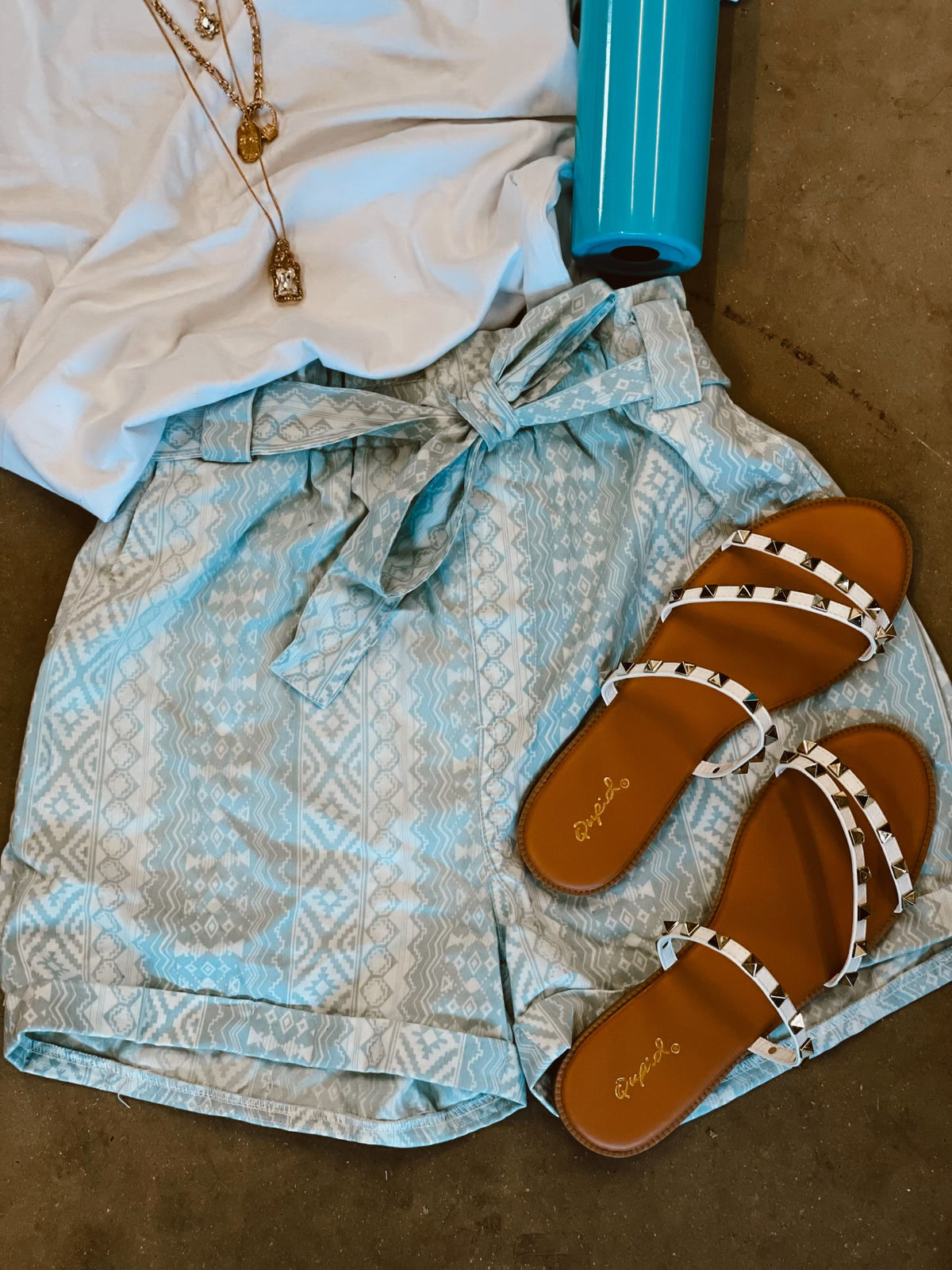 Aztec Denim Shorts