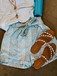 Aztec Denim Shorts