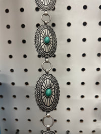 Turquoise concho belt