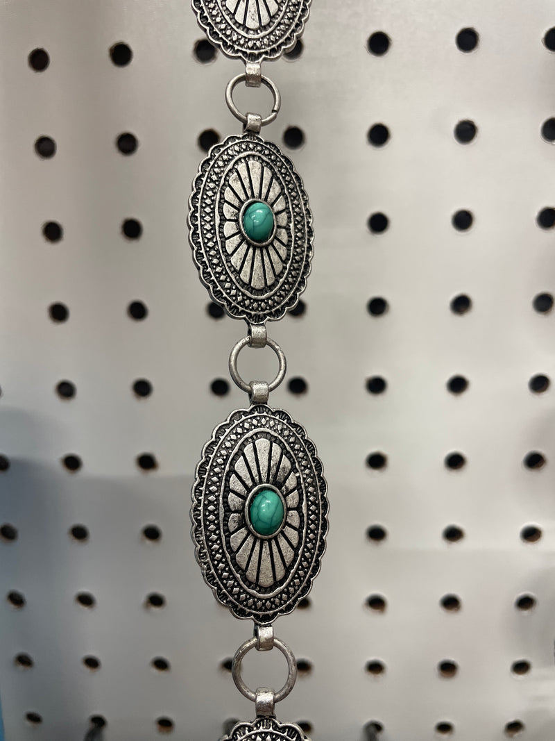 Turquoise concho belt