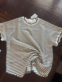 Striped Scallop Tee
