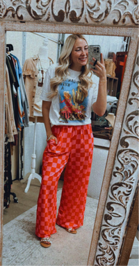 PINK Checkered pants