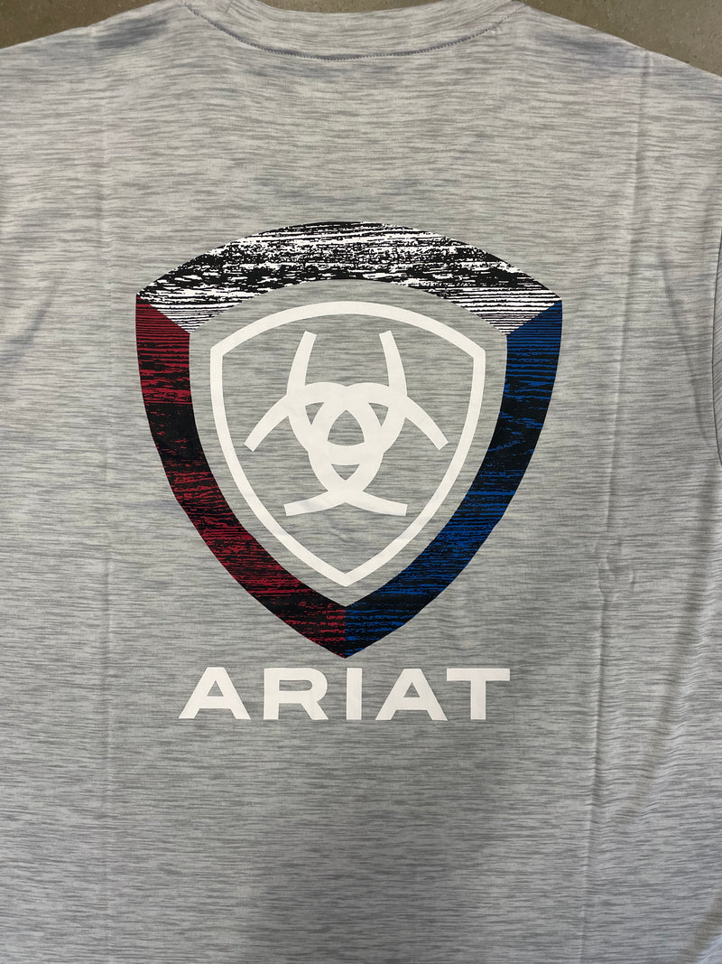 Men’s grey CHARGER ARIAT shield long sleeve