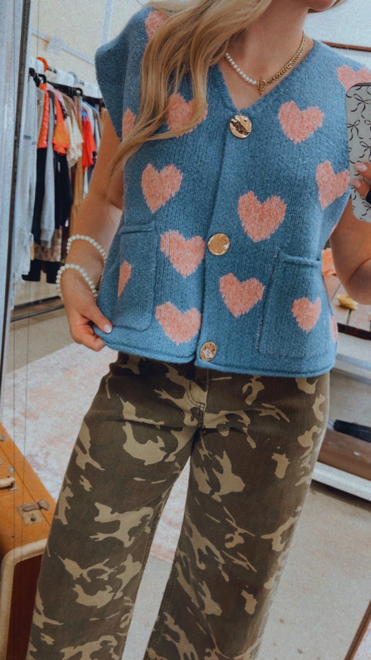 HEART BLUES TOP