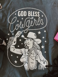 GOD BLESS COWGIRLS TEE