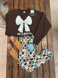 She is worthy sweatshirt