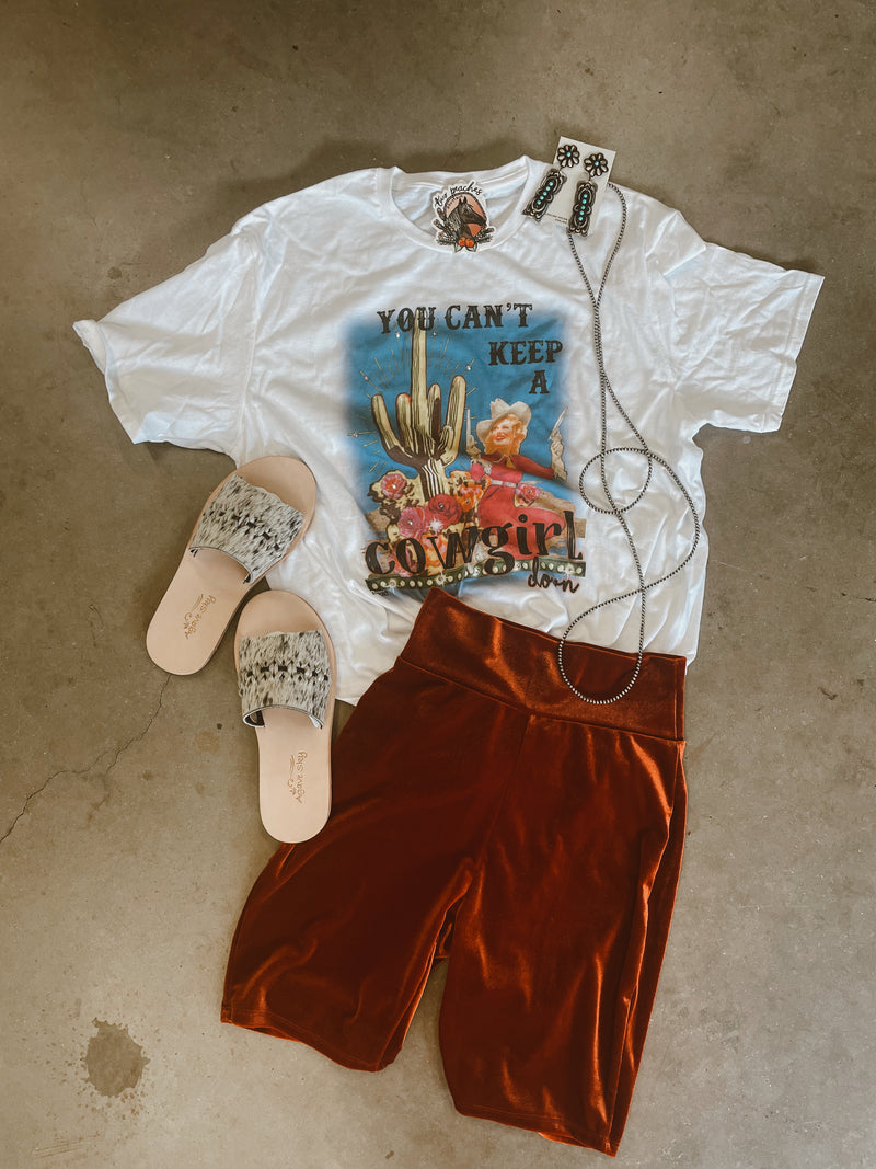 Can’t keep a cowgirl down tee