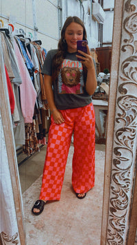 PINK Checkered pants