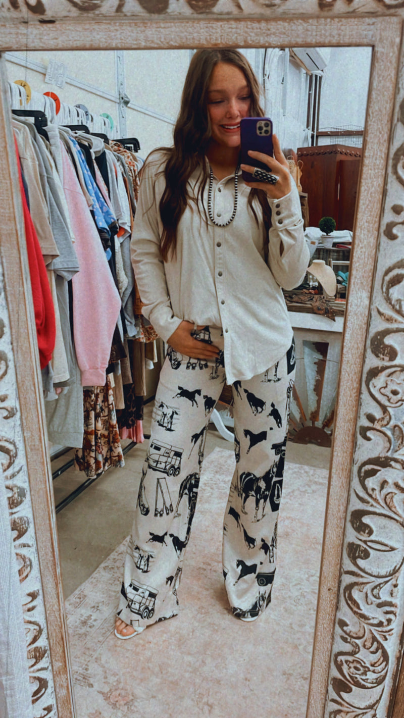 Ariat Sand Suede LS Top Peyote