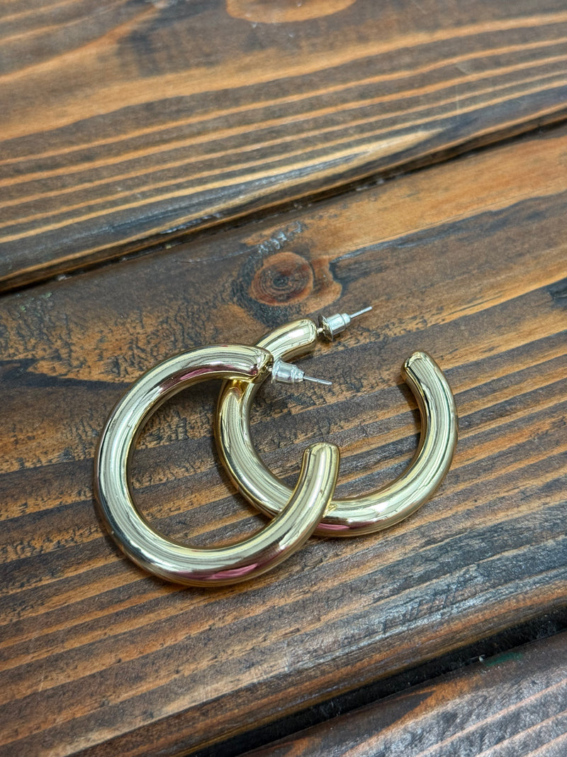 All sizes gold hoops
