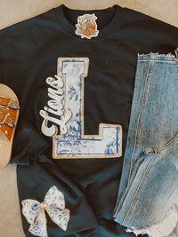 Lions bow sweatshirt