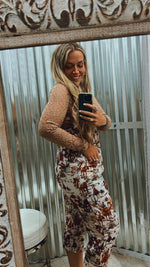 Mocha Lace Top