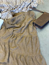 Camel Button Skirt