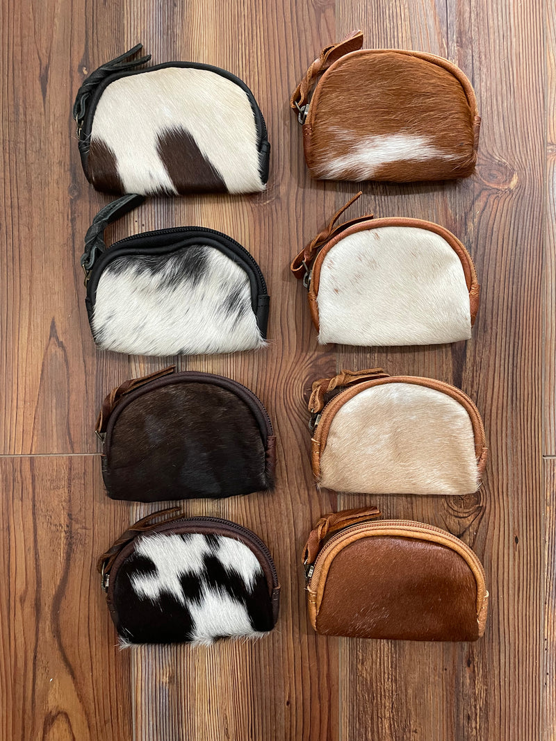 Cowhide Coin Purse
