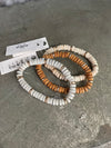 Neutral Wood Bead Bracelet