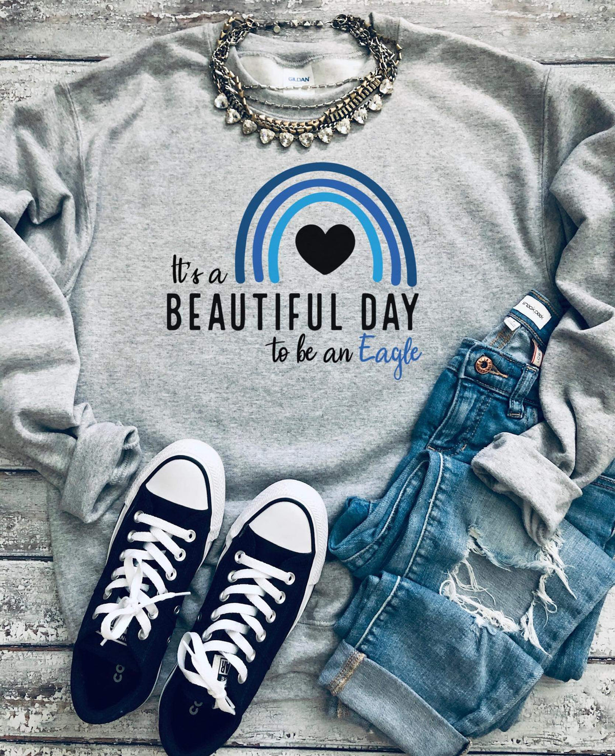 Beautiful Day EAGLES Mascot Sweatshirt