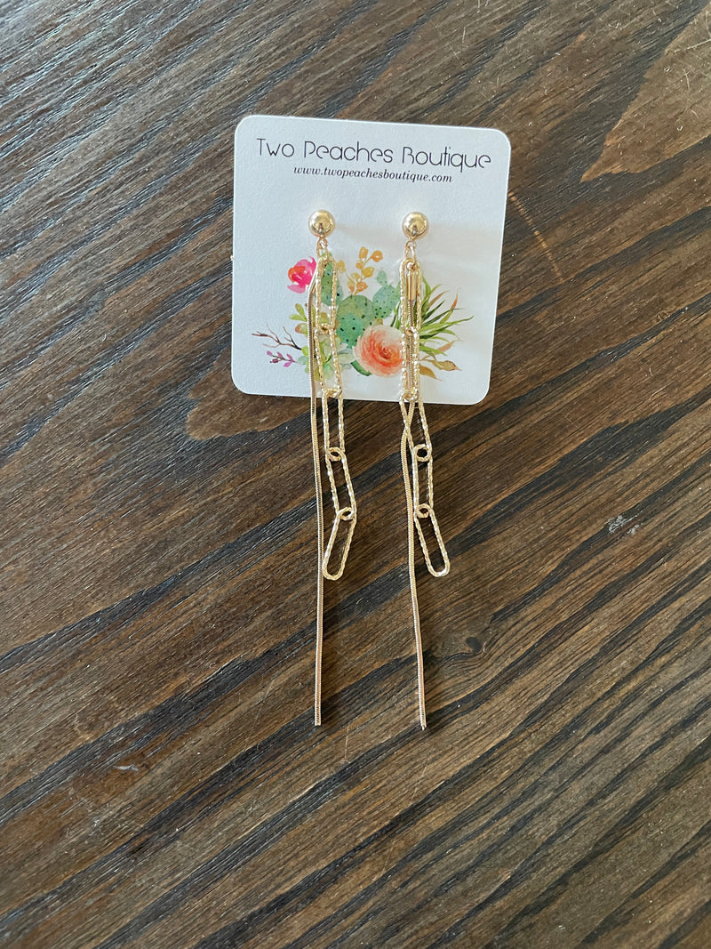 Gold Chain Earrings