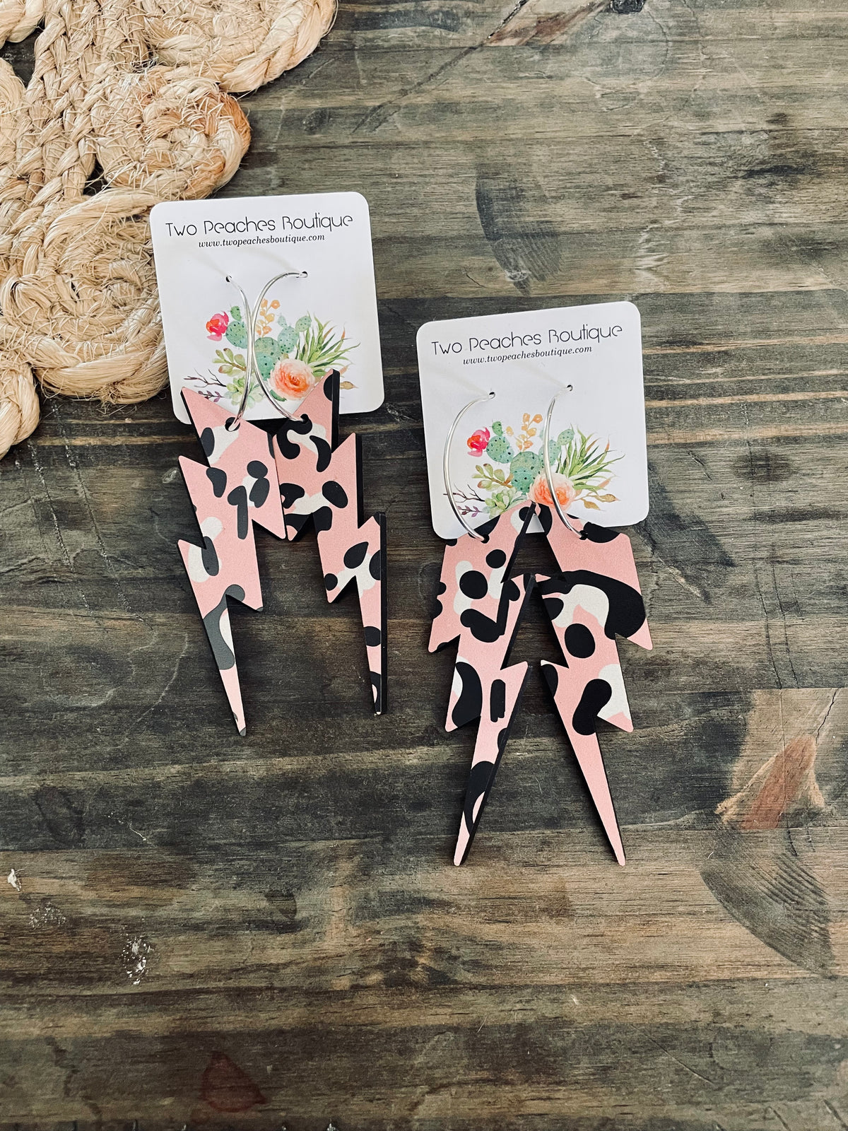Cheetah Bolt Earrings