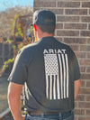 Men's Freedom SS Tee-Charcoal