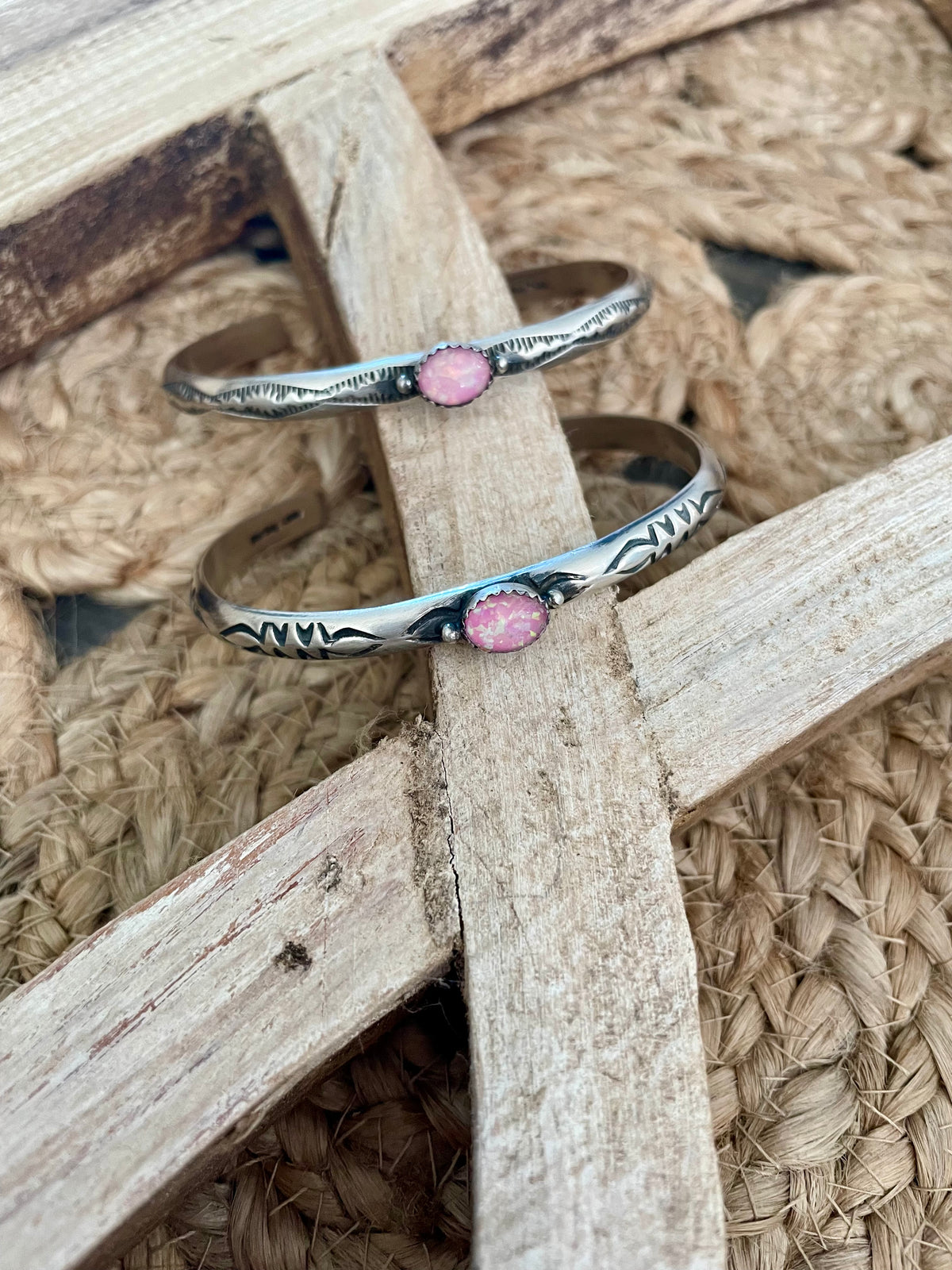 Pink opal Trigger Cuff