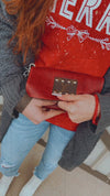 Red LV WALLET