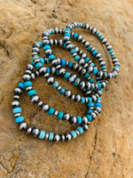 Turquiose and Navajo Bead Bracelets