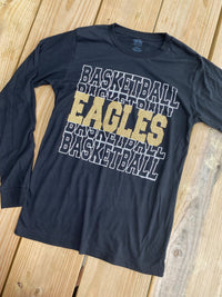Glitter Eagles Long Sleeve Basketball Tee