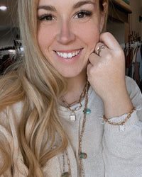 Gold Chain Lock Necklace