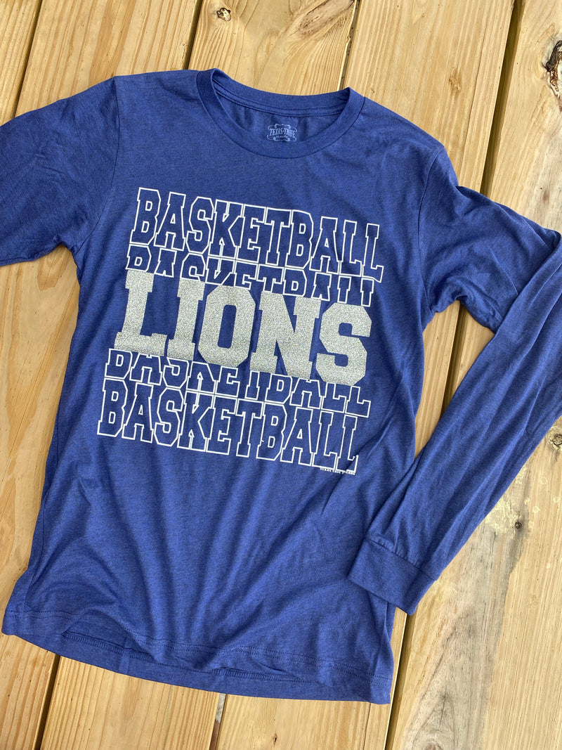 LIONS LONGSLEEVE BASKETBALL TEE