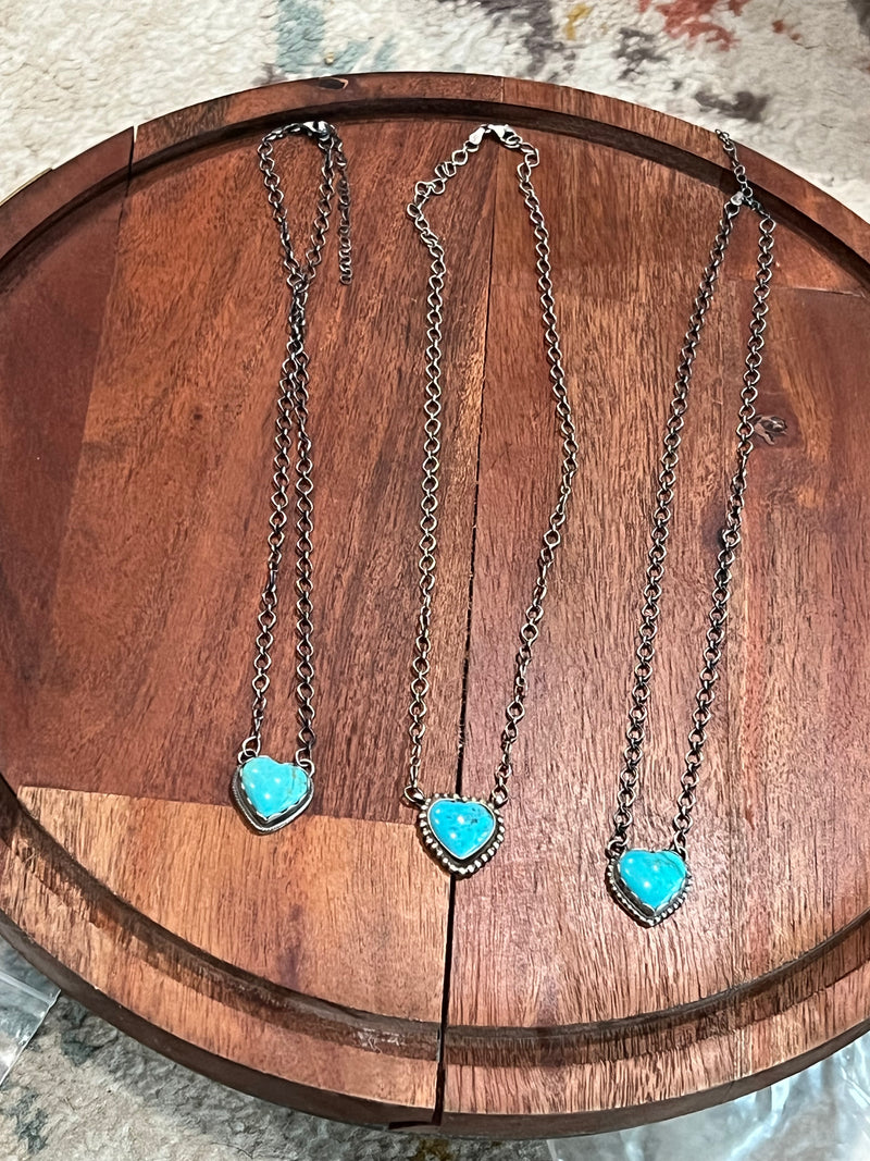 Turquoise Heart Necklace