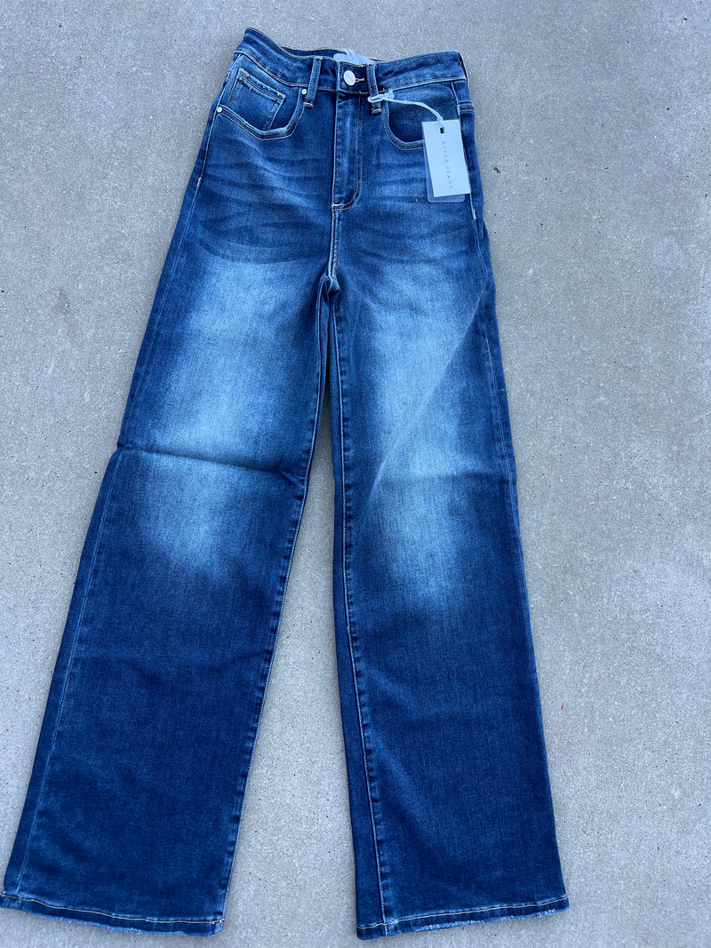 High Rise Wide Flare Jeans