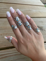 Single Stone Feather Wraps