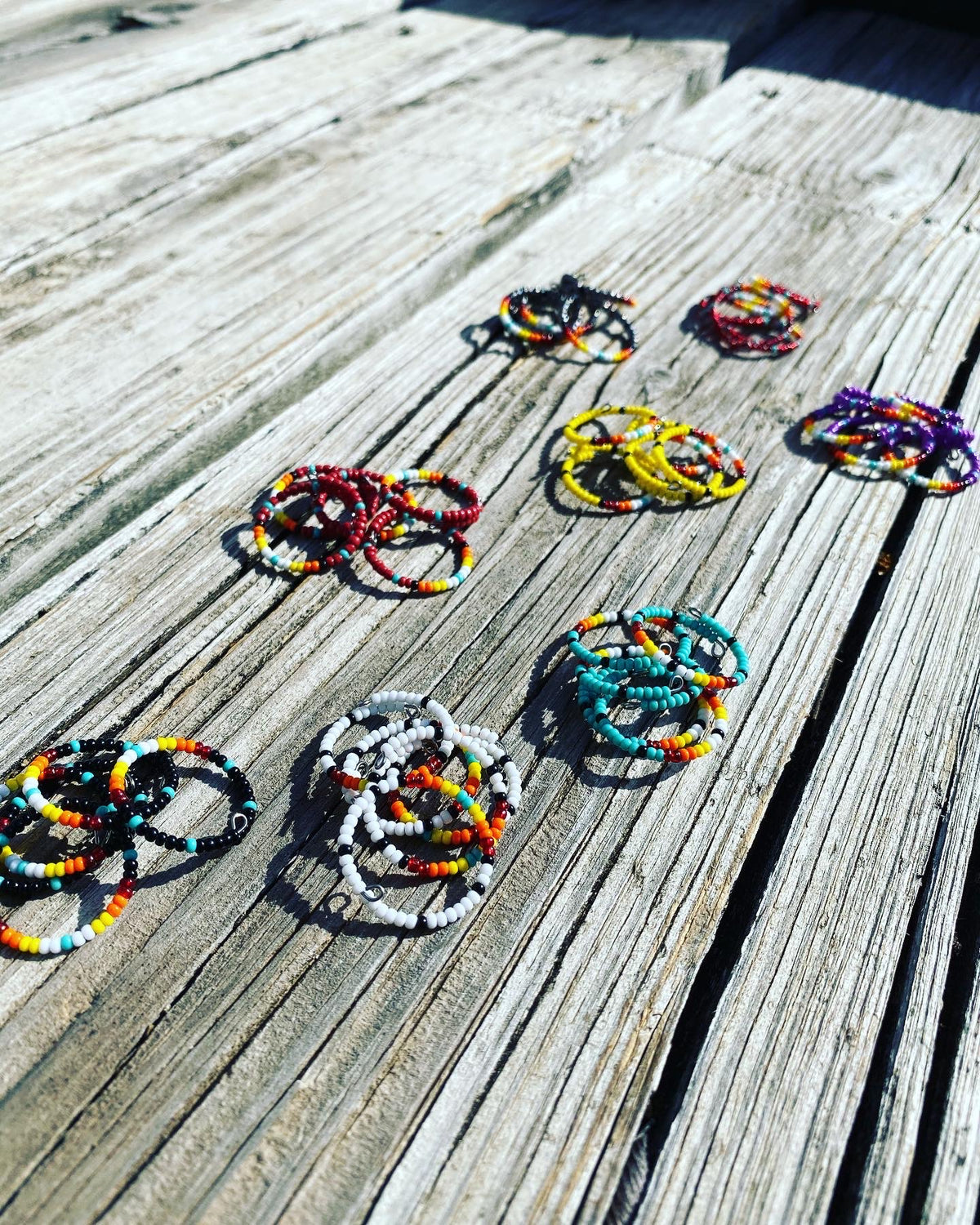 Seed Bead Wrap Rings