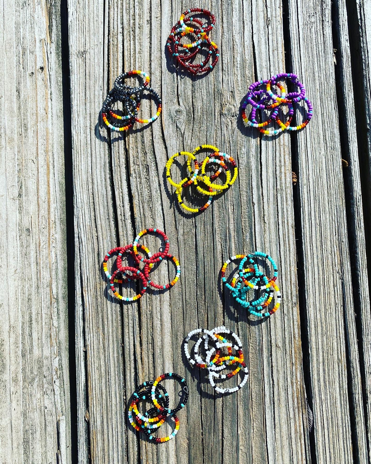 Seed Bead Wrap Rings