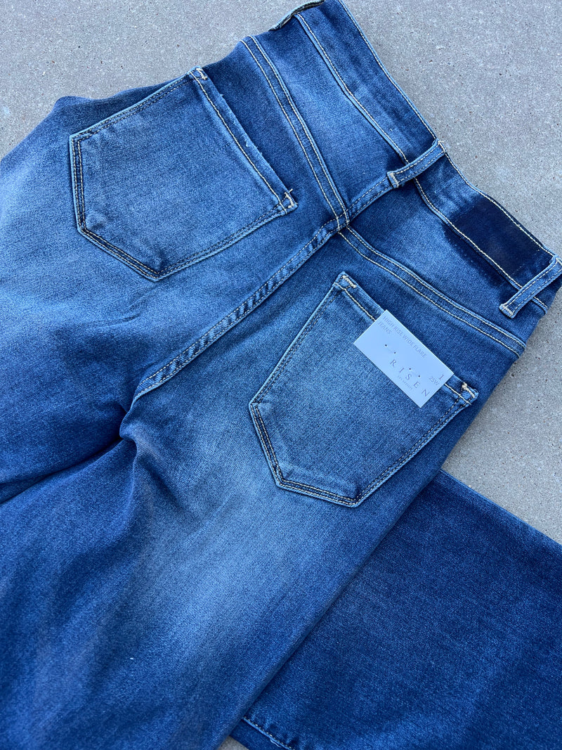 High Rise Wide Flare Jeans
