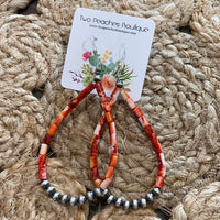 Long Teardrop Spiney Earrings