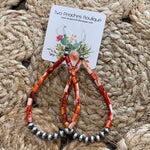 Long Teardrop Spiney Earrings