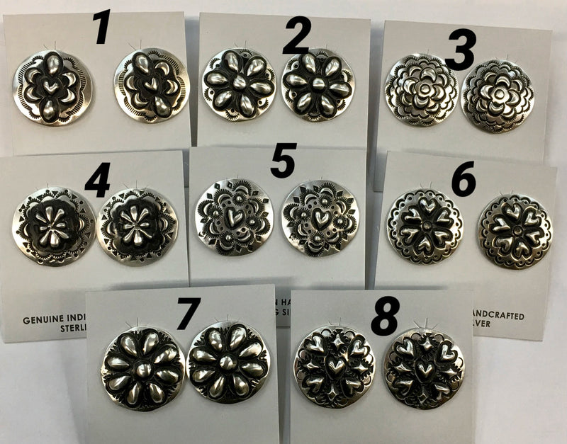Sterling Stamped Studs